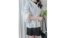 Bubble Top/Cardigan 泡泡袖修腰直線條紋上衣或外套/ CD8148