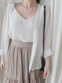 Vest Set 雙層吊帶外套套裝/ TP9140 (blue sold out)