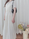 Adore Dress 心形印花腰下百摺裙擺連身裙/ DS9876