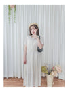 Adore Dress 心形印花腰下百摺裙擺連身裙/ DS9876