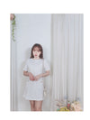 Coco Dress 十字織紋精緻鈕扣雙口袋連身裙/ DS9878