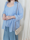 Vest Set 雙層吊帶外套套裝/ TP9140 (blue sold out)