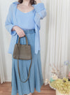 Vest Set 雙層吊帶外套套裝/ TP9140 (blue sold out)