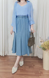Vest Set 雙層吊帶外套套裝/ TP9140 (blue sold out)