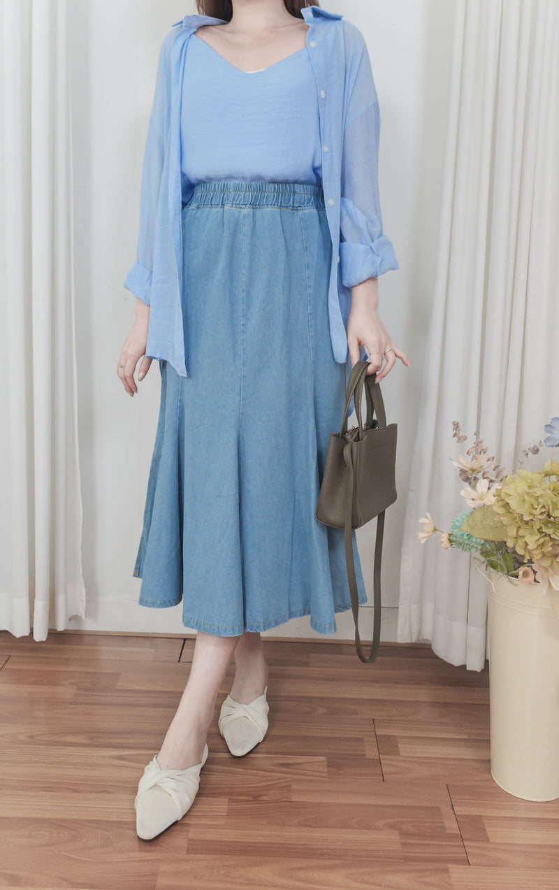 Vest Set 雙層吊帶外套套裝/ TP9140 (blue sold out)