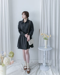 Cable Knit Vest Set 麻花針織背心收腰襯衫裙套裝 / SE8104