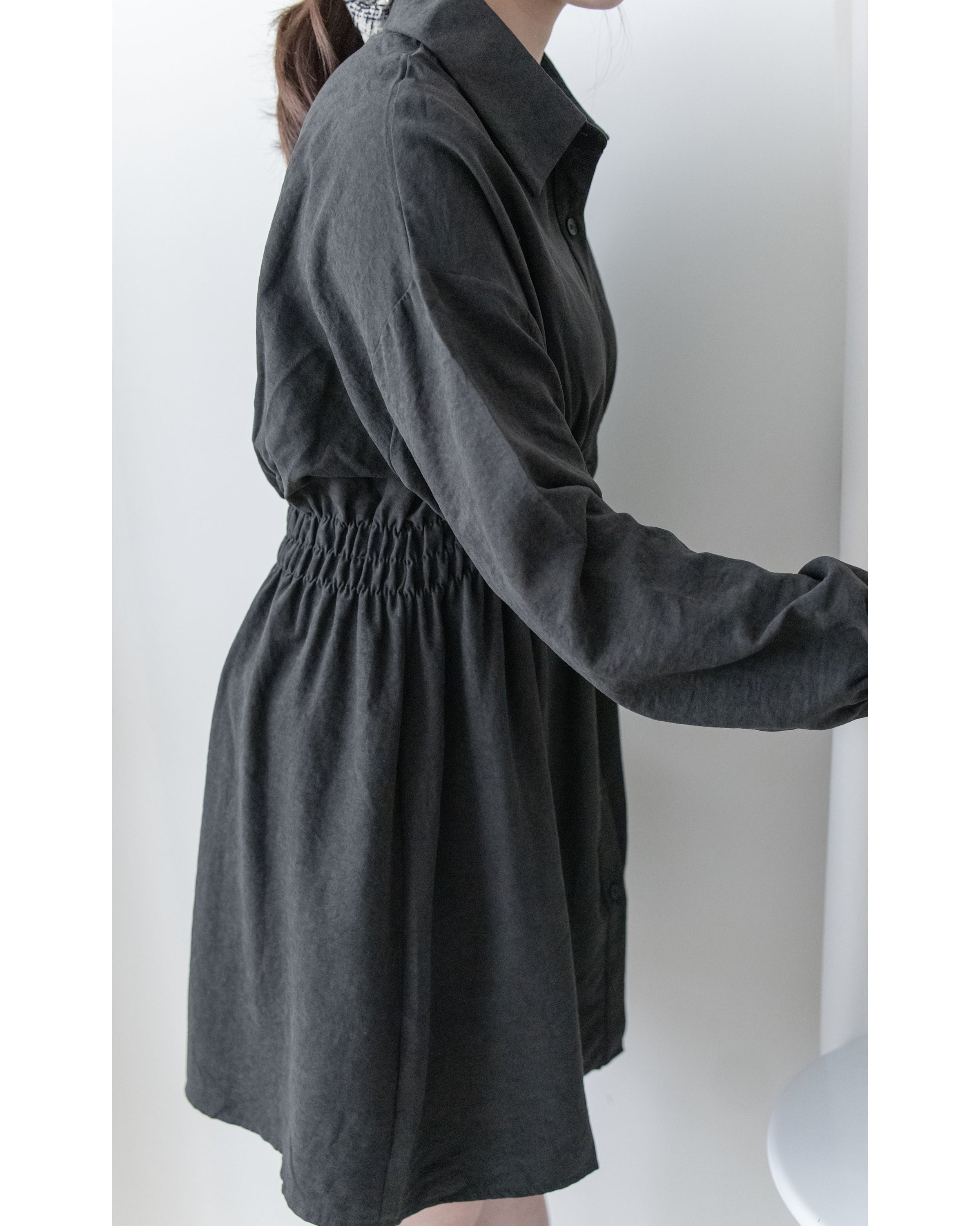 Cable Knit Vest Set 麻花針織背心收腰襯衫裙套裝 / SE8104