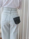 High Waist Ribbon Denim 綁帶設計高腰長腿牛仔褲 /PT8456
