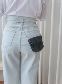 High Waist Ribbon Denim 綁帶設計高腰長腿牛仔褲 /PT8456