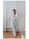 Baby Doll Print Tee 寬鬆慵懶可愛女孩圖字TEE/ TP9139