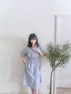French Stripe 法式直條紋質感恤衫連身裙 Dress/ DS9891