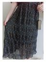 Patterned Lace Floral Dress 格紋通花感印花修腰連身裙/ DS9886