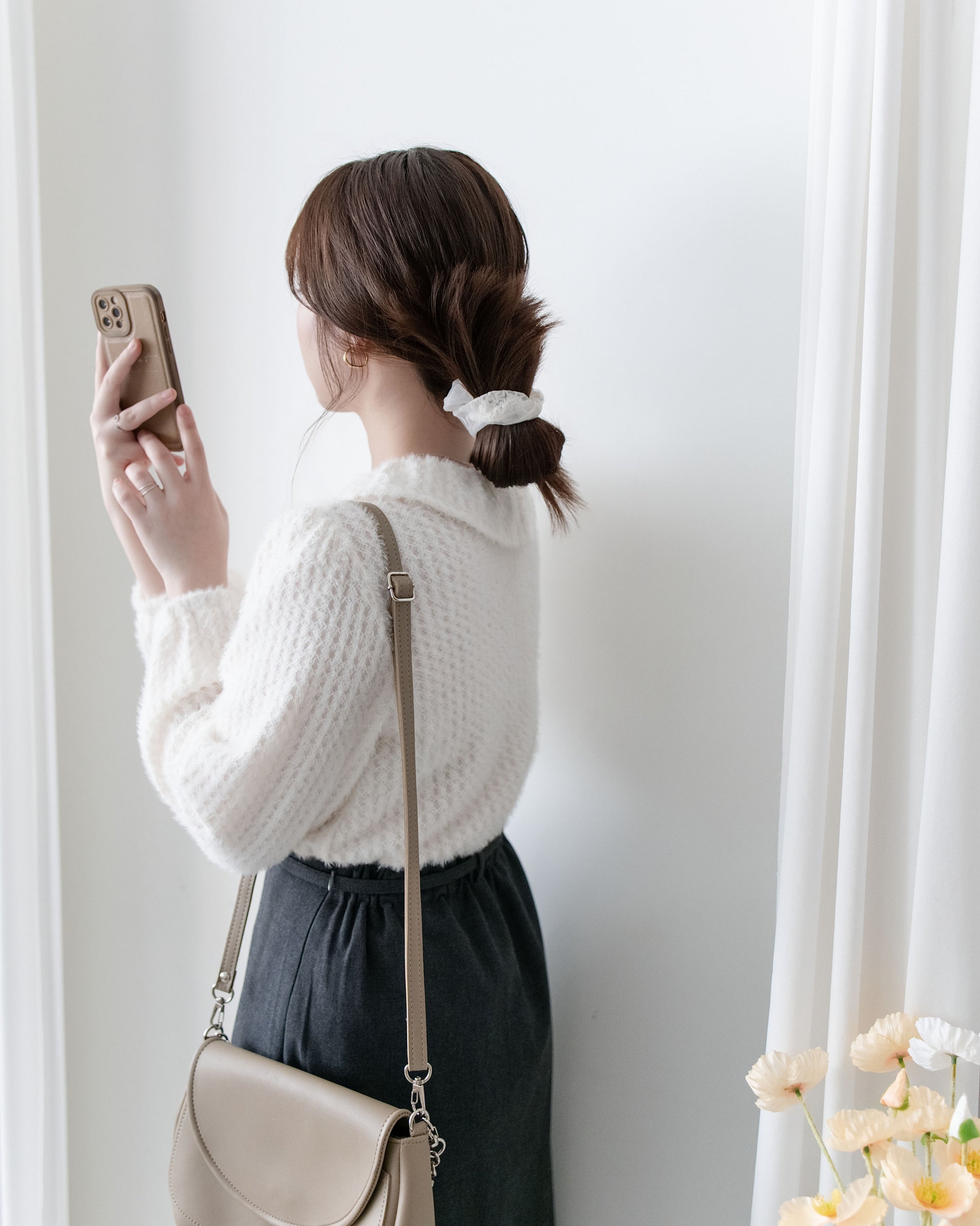 Snowy Top 軟糯領口蝴蝶結上衣/ TP9206 (pre-order 2月5日截單)