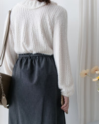 Belted Tailored Skirt 西裝挺感腰帶A形半裙/ SK8927 (Pre-order 2月5日截單)