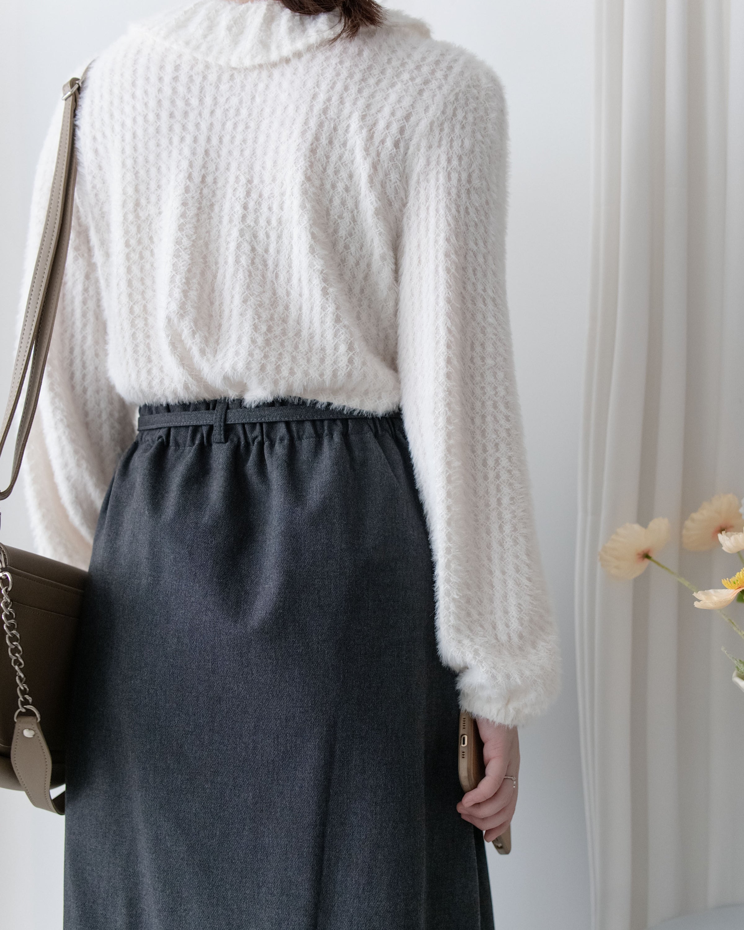 Belted Tailored Skirt 西裝挺感腰帶A形半裙/ SK8927 (Pre-order 2月5日截單)