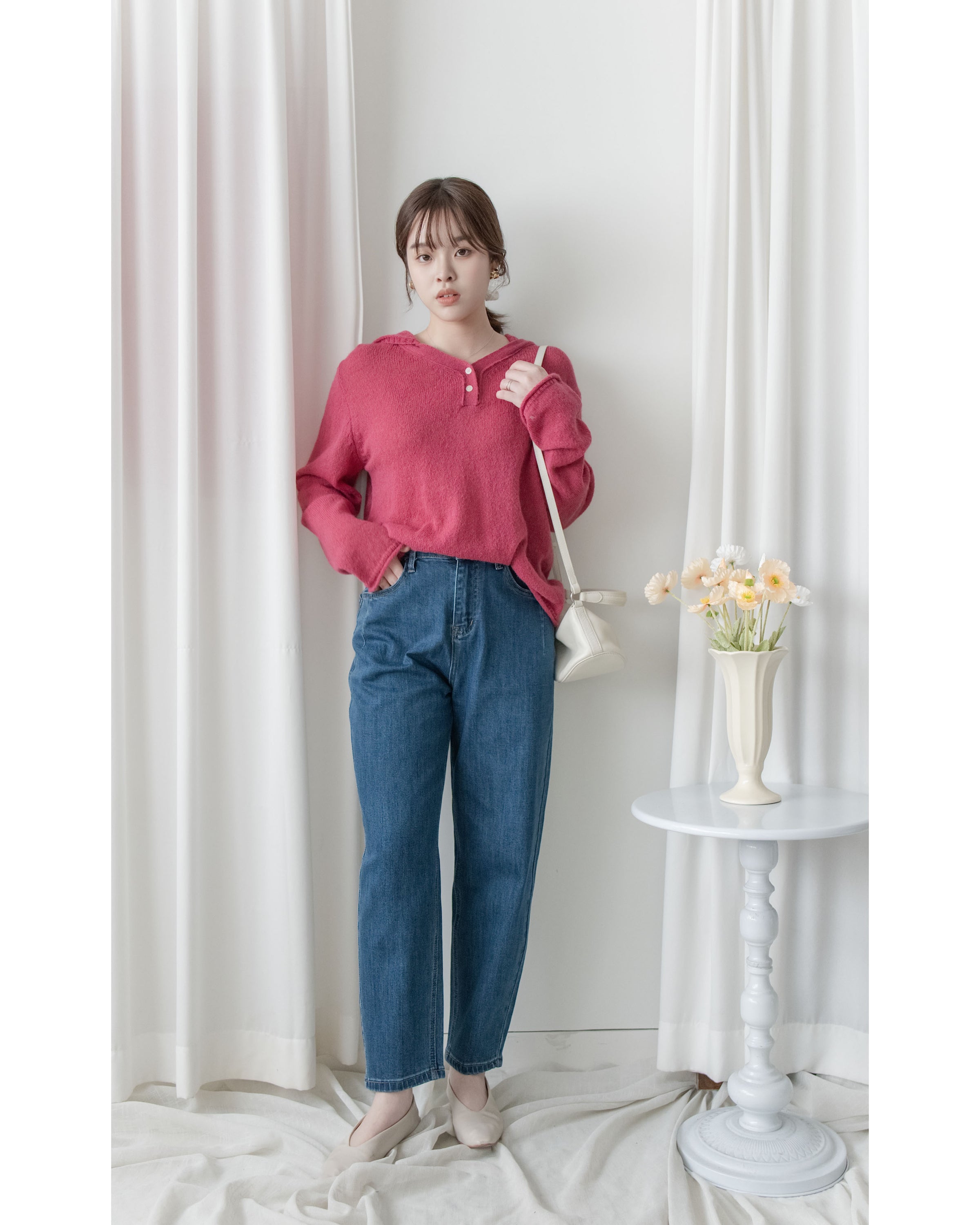 Stretch Barrel Jeans 全彈性修身弧形牛仔褲/ PT8475