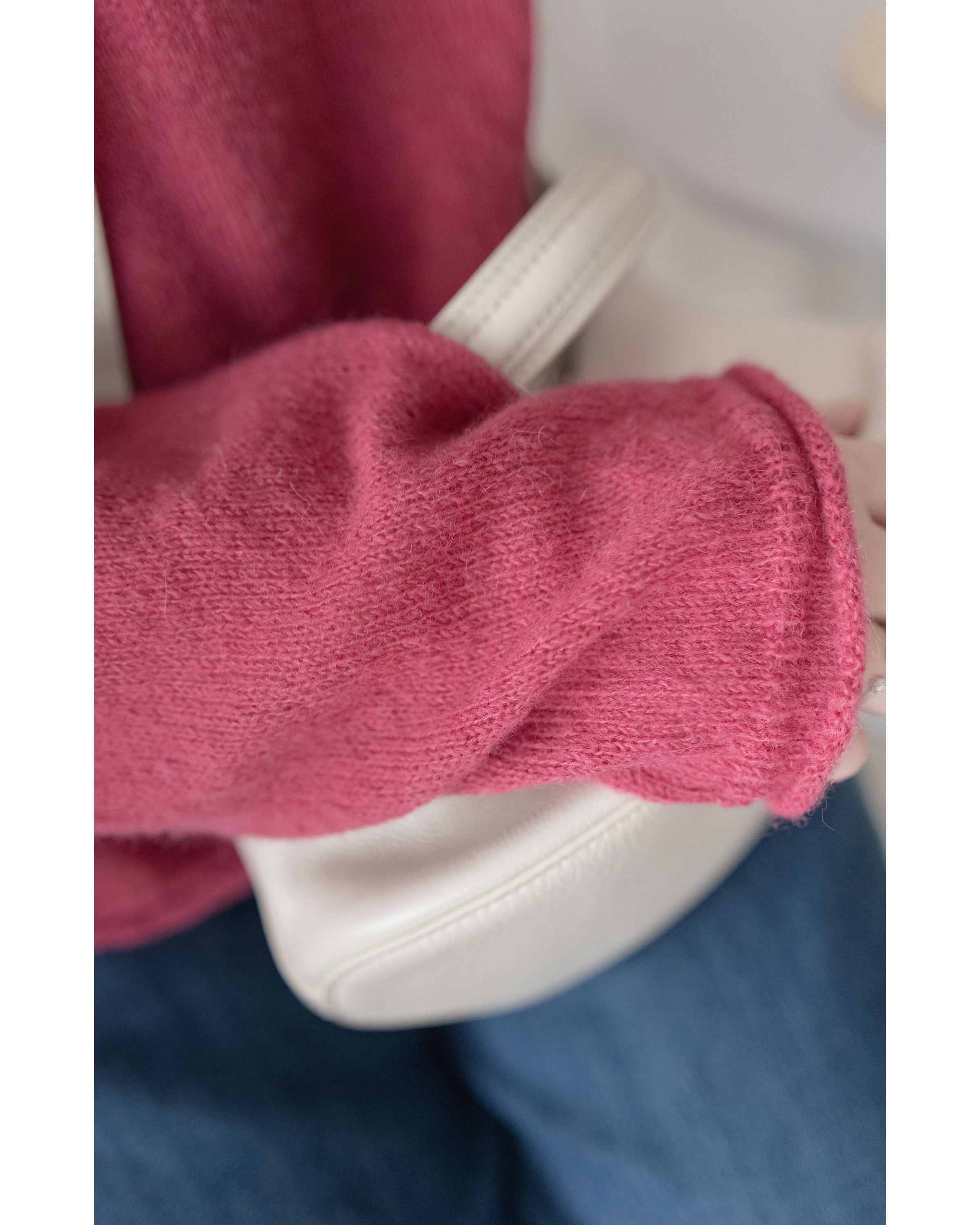 V-neck Hooded Knit Top 連帽 V 領針織上衣/ TP9207