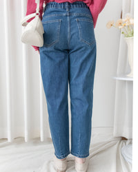 Stretch Barrel Jeans 全彈性修身弧形牛仔褲/ PT8475