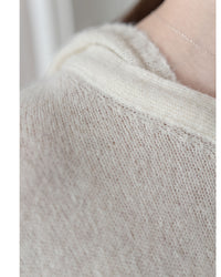 V-neck Hooded Knit Top 連帽 V 領針織上衣/ TP9207