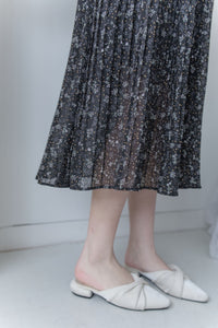 [Style 5] Dot Branches Dress 點點花枝印花雙層細褶質感連身裙/ DS1074（優惠至 2月13日）