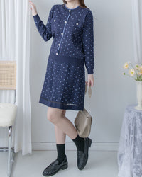[Style 4] Polka Dot Knit Set 小圓點針織通花邊線精緻套裝/ SE8107（優惠至 2月13日）