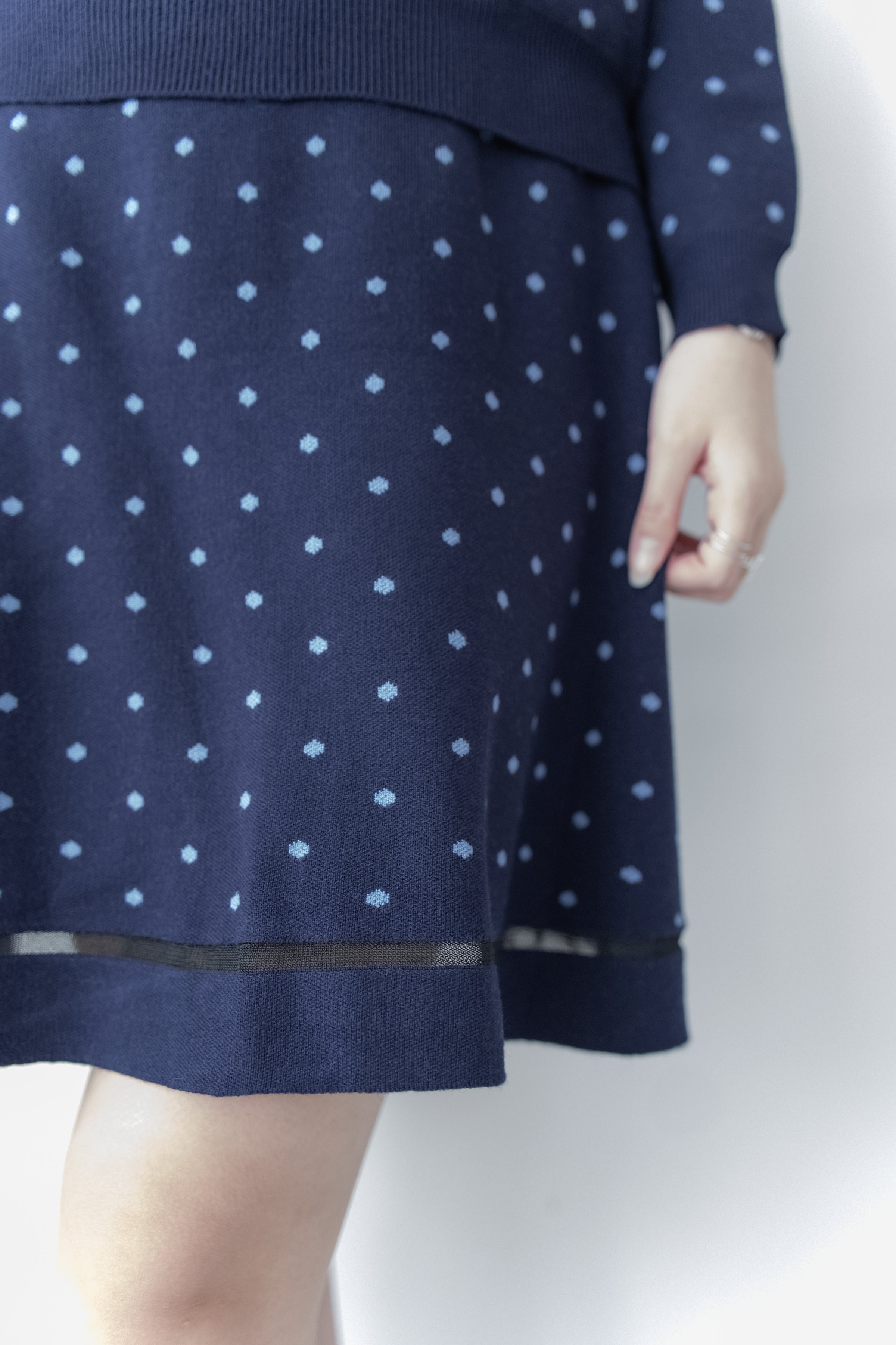 [Style 4] Polka Dot Knit Set 小圓點針織通花邊線精緻套裝/ SE8107（優惠至 2月13日）