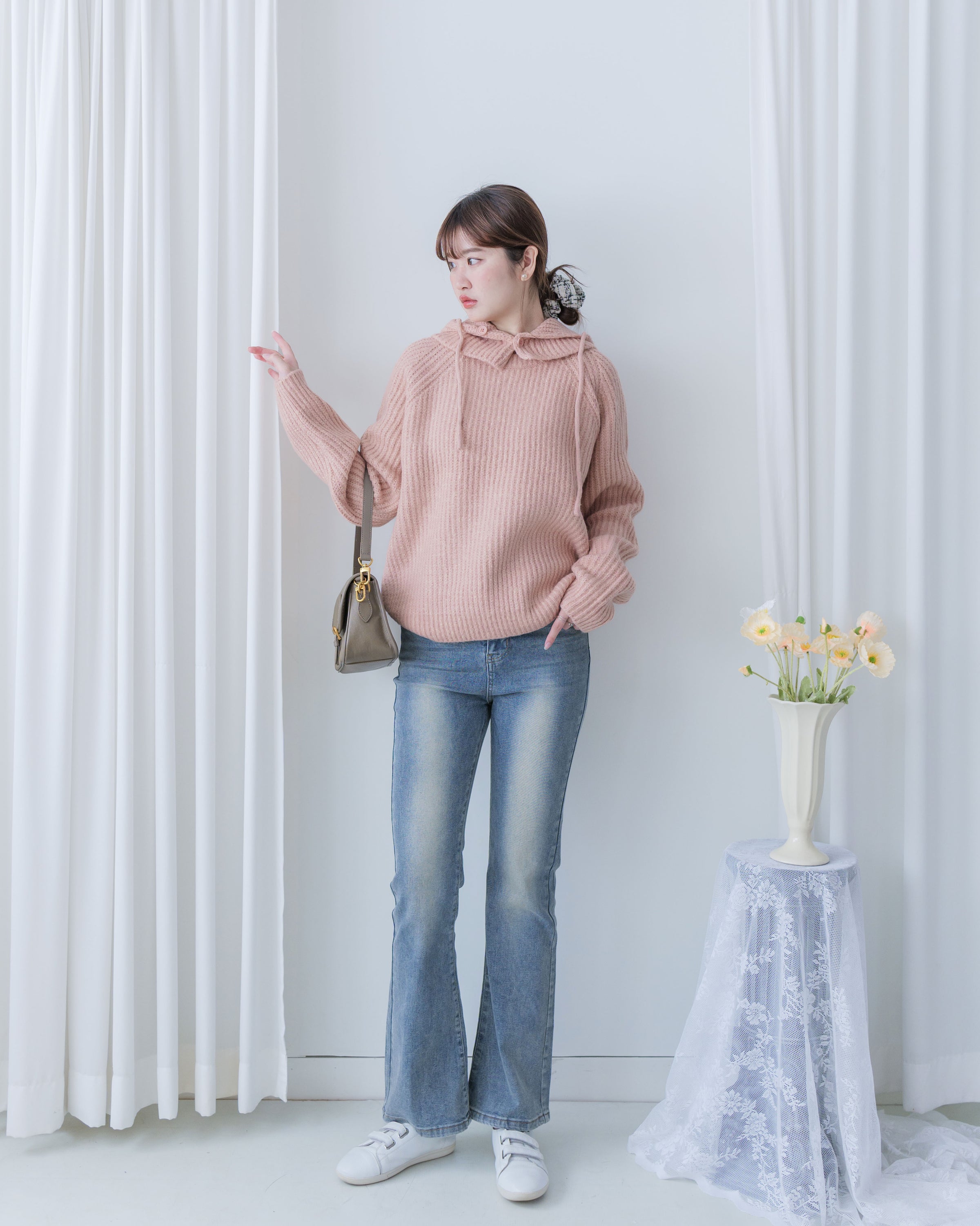 Slim Stretch Flared Jeans 高彈力顯瘦微喇叭牛仔褲/  PT8476