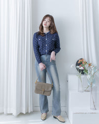 [Style 4] Polka Dot Knit Set 小圓點針織通花邊線精緻套裝/ SE8107（優惠至 2月13日）