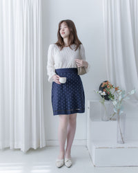 [Style 4] Polka Dot Knit Set 小圓點針織通花邊線精緻套裝/ SE8107（優惠至 2月13日）