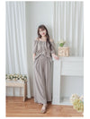 Sophie 涼感皺摺衣領闊腳兩件套 SET/ SE8076 (pre-order beige)