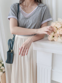 Comfy Yet Chic 極舒適柔軟棉質假兩件上衣 Tee/ TP9143