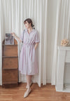 French Stripe 法式直條紋質感恤衫連身裙 Dress/ DS9891