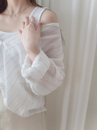 （兩種著法）Air Twist 背心加直紋扭紋恤衫兩件套 Set/ BU9103 (pre-order)