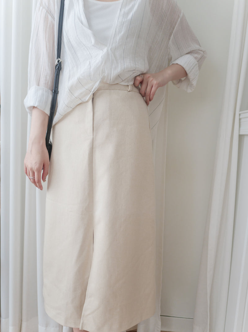 （兩種著法）Air Twist 背心加直紋扭紋恤衫兩件套 Set/ BU9103 (pre-order)