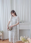 Lavender 薰衣草印花舒適修身連身裙 Dress/ DS9887 (pre-order)