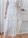 Lavender 薰衣草印花舒適修身連身裙 Dress/ DS9887 (pre-order)
