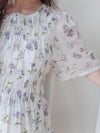 Lavender 薰衣草印花舒適修身連身裙 Dress/ DS9887 (pre-order)
