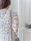 Lavender 薰衣草印花舒適修身連身裙 Dress/ DS9887 (pre-order)