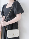 Pleated Waist 隱形橡筋小泡泡袖車褶腰身 Dress / DS9896 (pre-order beige)