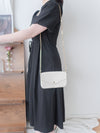 Pleated Waist 隱形橡筋小泡泡袖車褶腰身 Dress / DS9896 (pre-order beige)