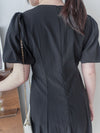 Pleated Waist 隱形橡筋小泡泡袖車褶腰身 Dress / DS9896 (pre-order beige)