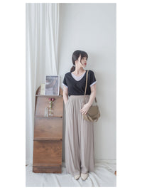 Comfy Yet Chic 極舒適柔軟棉質假兩件上衣 Tee/ TP9143