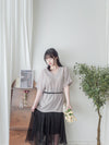 V Neck 顯瘦前後開V領線料長針織 Knit / TP9145 (pre-order white)