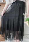Flair 絲帶橡筋腰輕優雅不規則傘裙擺 Skirt/ SK8882 (pre-order beige)