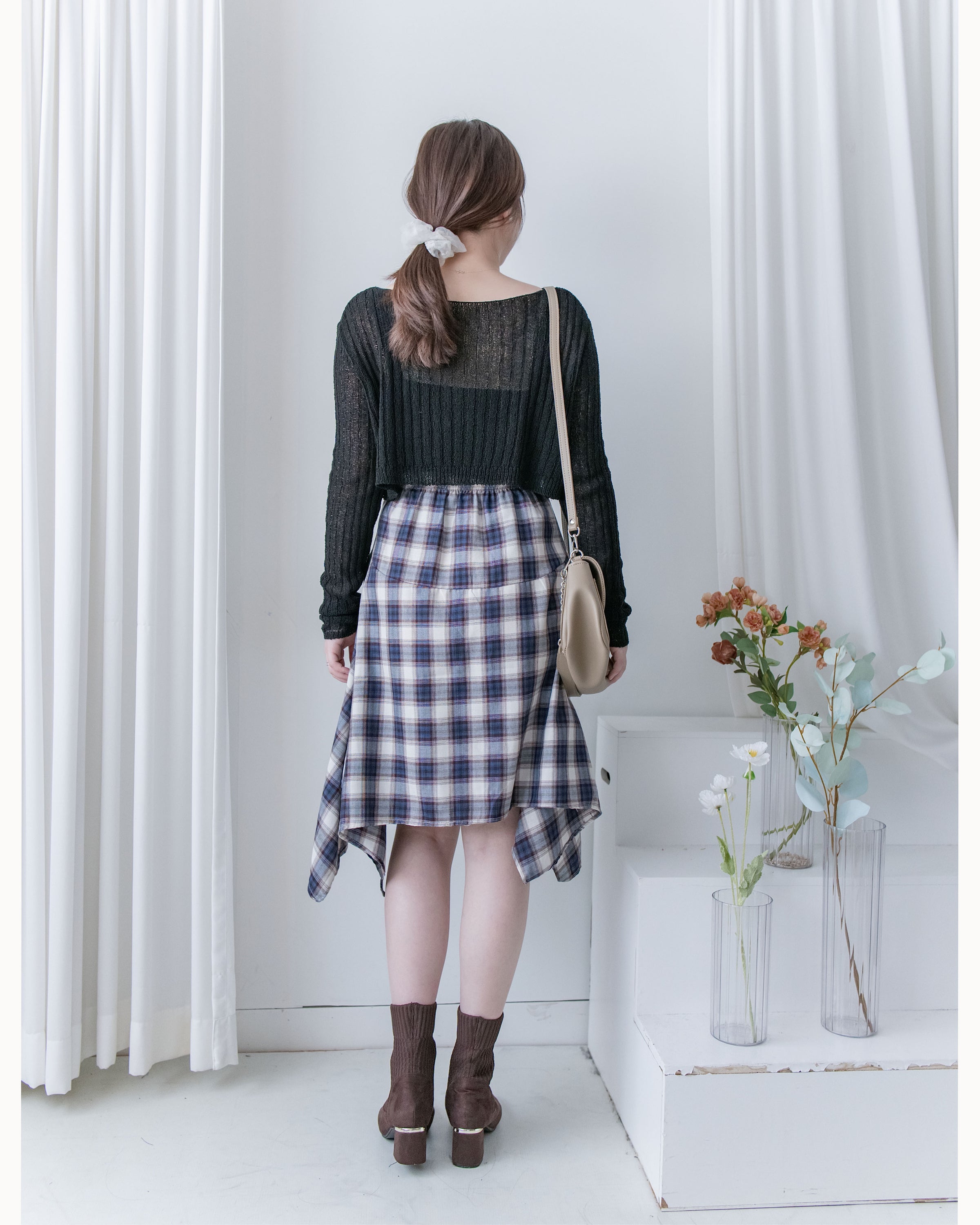 Layered Knit Set 兩穿式層次感針織套裝/ SE8102