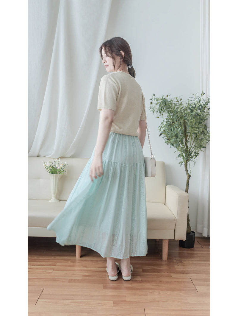 DAISY 日常幾何通花傘裙 Skirt/ SK8883