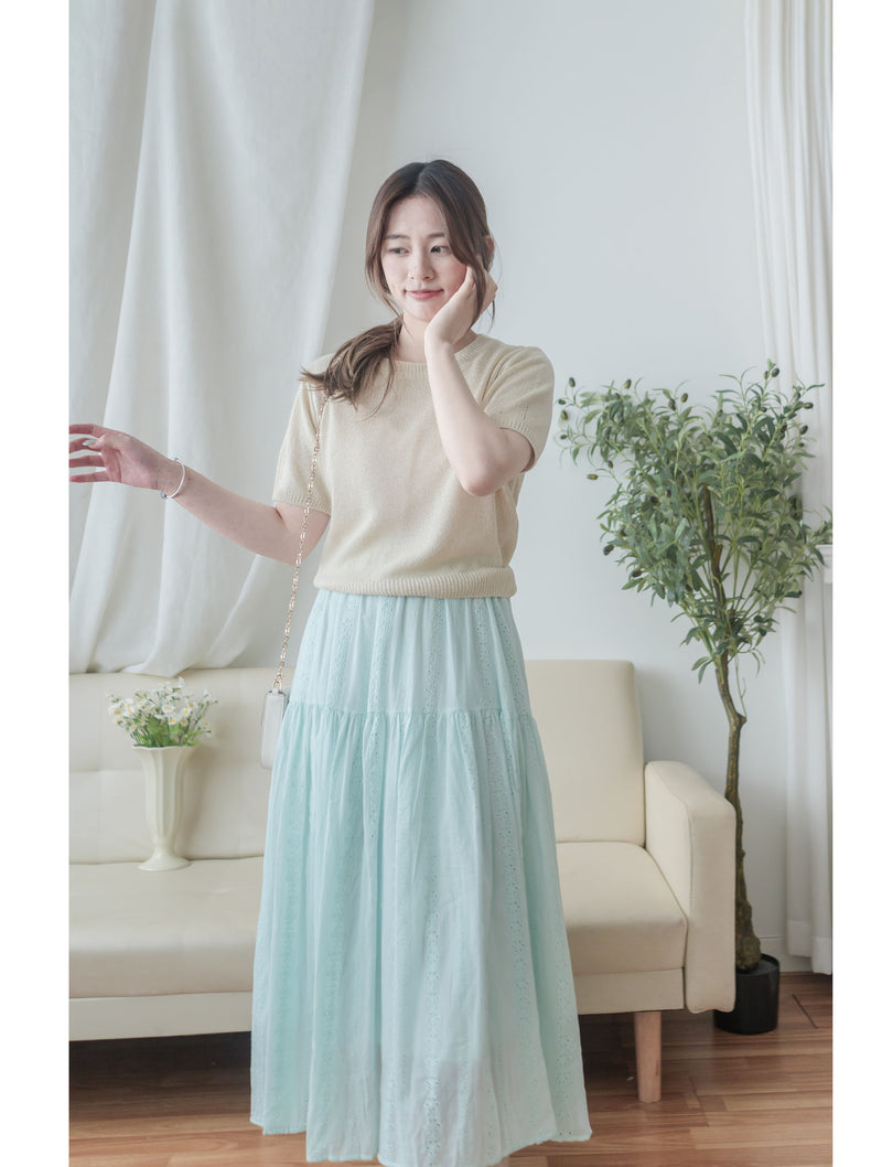 DAISY 日常幾何通花傘裙 Skirt/ SK8883