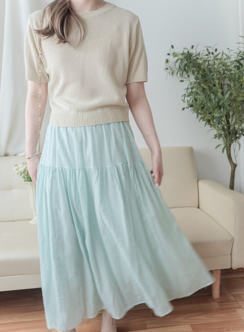 DAISY 日常幾何通花傘裙 Skirt/ SK8883