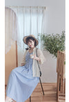 （肩帶可調) Alice 吊帶V領皺褶衣身連身裙 Dress/ DS9900