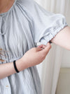 (完美視覺比例) stripe 顯瘦內肩線暗條紋修腰 Blouse/ TP9146